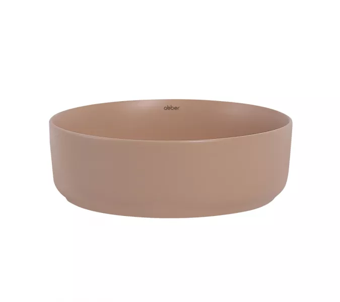 Раковина накладная ABBER  Bequem AC2108MBB бежевая матовая, Выбрать цвет: Бежевый матовый, изображение 2