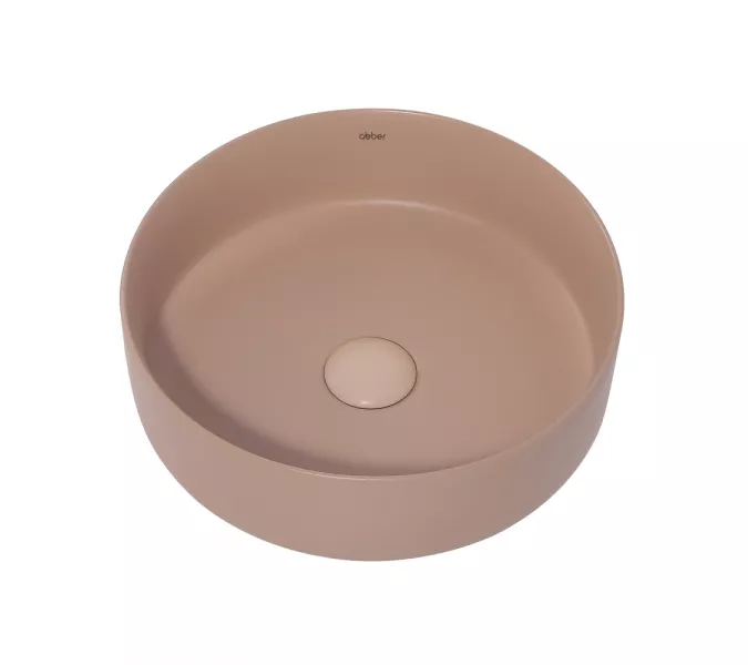 Раковина накладная ABBER  Bequem AC2108MBB бежевая матовая, Выбрать цвет: Бежевый матовый, изображение 3