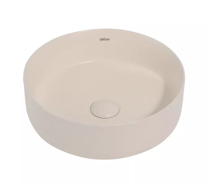Раковина накладная ABBER Bequem AC2108MBE светло-бежевая матовая, Выбрать цвет: Светло-бежевый матовый