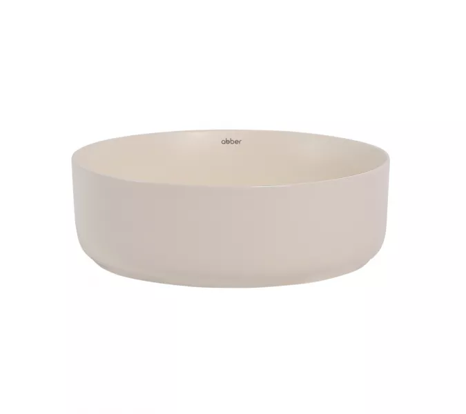 Раковина накладная ABBER Bequem AC2108MBE светло-бежевая матовая, Выбрать цвет: Светло-бежевый матовый, изображение 2