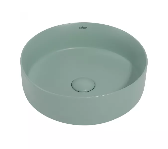 Раковина накладная ABBER Bequem AC2108MCG светло-зеленая матовая, Выбрать цвет: светло-зеленый матовый