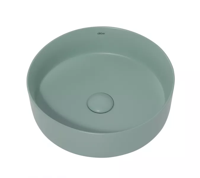 Раковина накладная ABBER Bequem AC2108MCG светло-зеленая матовая, Выбрать цвет: светло-зеленый матовый, изображение 2