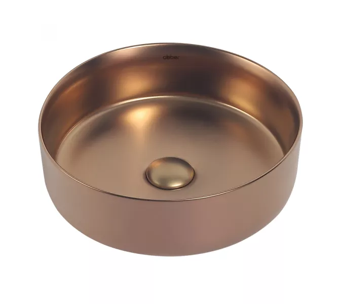 Раковина накладная ABBER Bequem AC2108MRG розовое золото матовое, Выбрать цвет: Розовое золото