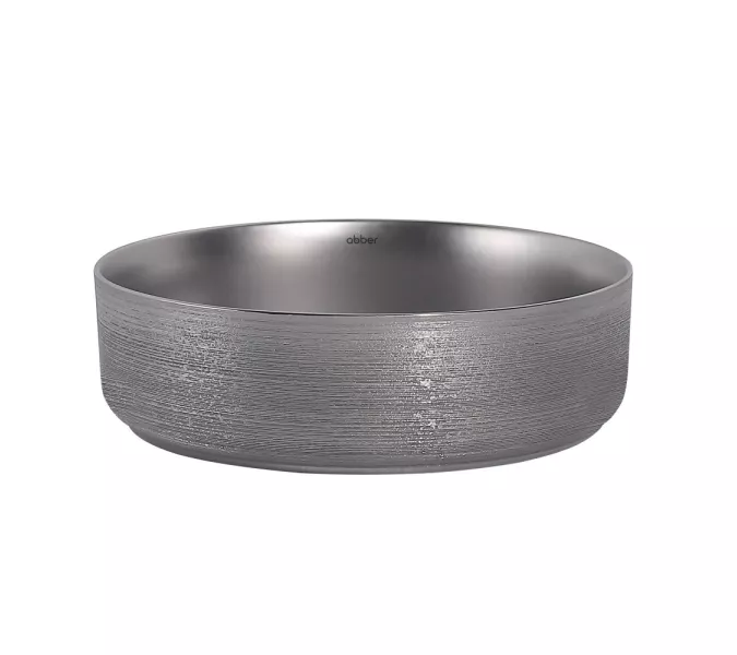 Раковина накладная ABBER Bequem AC2109BSM серебро матовое, Выбрать цвет: Серебро матовое, изображение 3