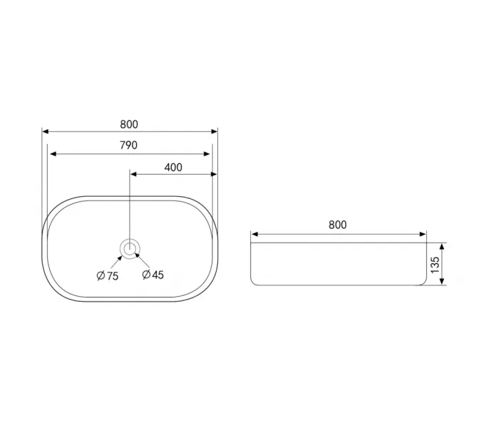 Раковина накладная ABBER Bequem AC2110 белая, Выбрать цвет: Белый, изображение 4