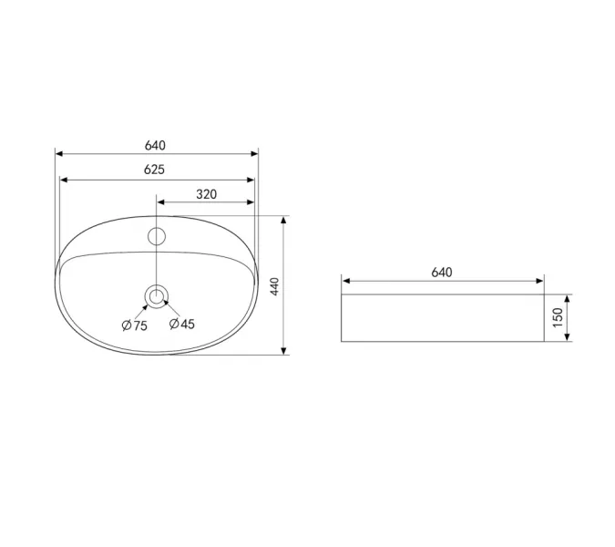 Раковина накладная ABBER Bequem AC2112 белая, изображение 4