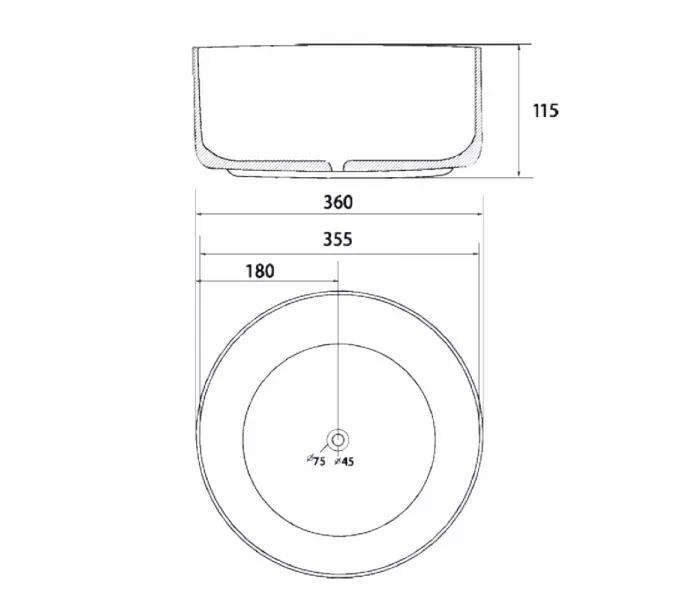 Раковина накладная ABBER Bequem AC2114Regen хамелеон, Выбрать цвет: Хамелеон, изображение 8