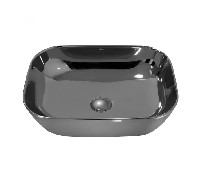Раковина накладная ABBER Rechteck AC2200GS серебро, Выбрать цвет: Серебро, изображение 2