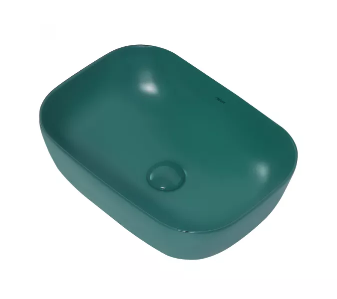 Раковина накладная ABBER Rechteck AC2200MBG темно-зеленая матовая, Выбрать цвет: Темно-зеленый матовый, изображение 2
