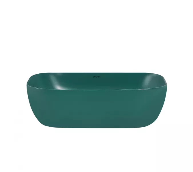 Раковина накладная ABBER Rechteck AC2200MBG темно-зеленая матовая, Выбрать цвет: Темно-зеленый матовый, изображение 3