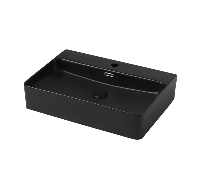 Раковина накладная ABBER Rechteck AC2201MB черная матовая, Выбрать цвет: Черный матовый