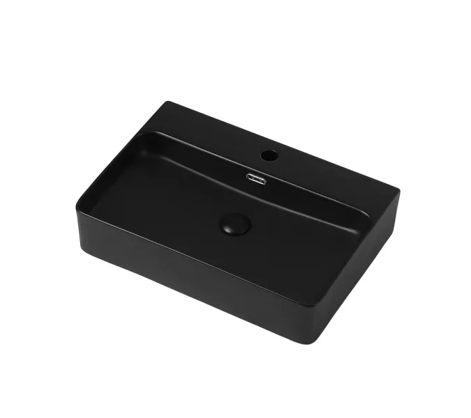 Раковина накладная ABBER Rechteck AC2201MB черная матовая, Выбрать цвет: Черный матовый, изображение 2