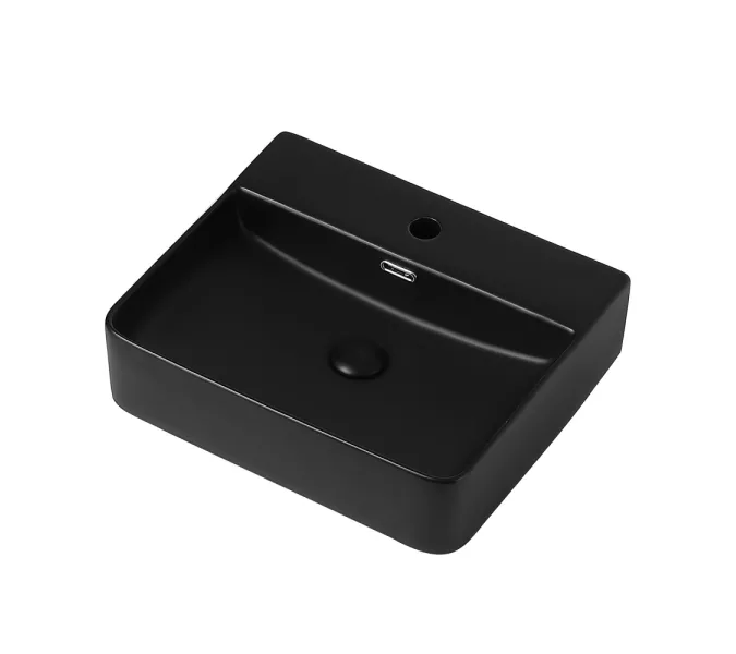 Раковина накладная ABBER Rechteck AC2203MB черная матовая, Выбрать цвет: матовый чёрный, изображение 2
