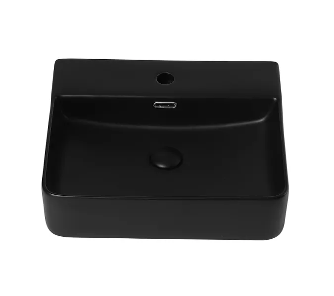 Раковина накладная ABBER Rechteck AC2203MB черная матовая, Выбрать цвет: матовый чёрный, изображение 3