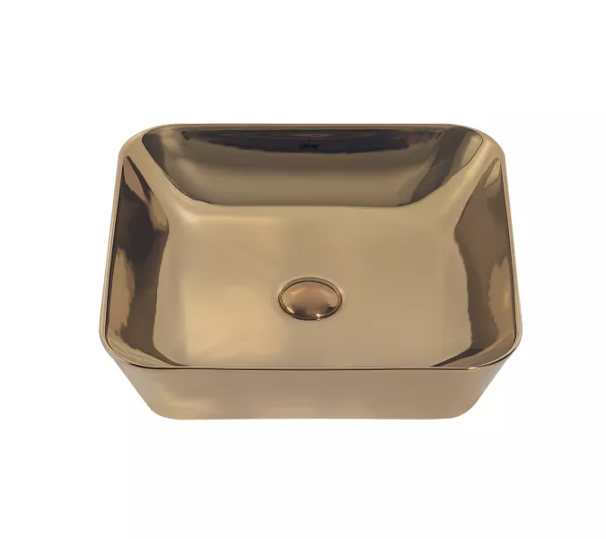 Раковина накладная ABBER Rechteck AC2205GG золото, Выбрать цвет: Золотой, изображение 3