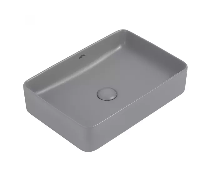 Раковина накладная ABBER Rechteck AC2207MG серая матовая, Выбрать цвет: Серый матовый