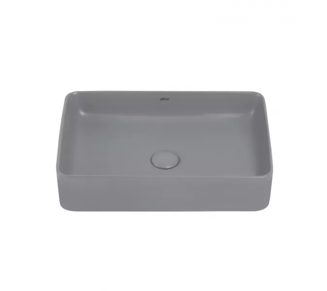 Раковина накладная ABBER Rechteck AC2207MG серая матовая, Выбрать цвет: Серый матовый, изображение 2