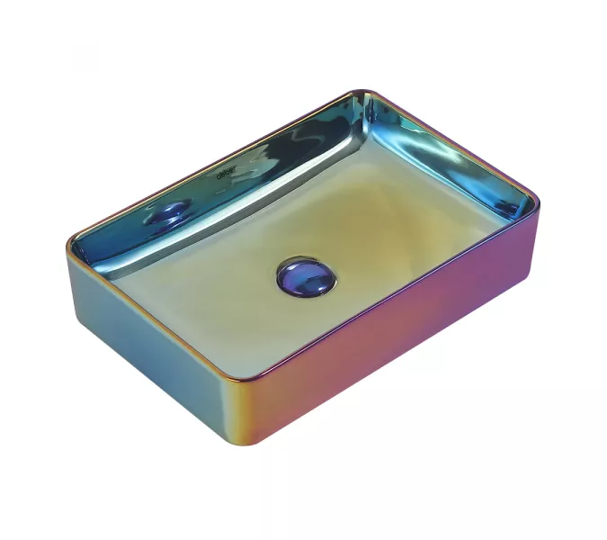 Раковина накладная ABBER Rechteck AC2207Regen хамелеон, Выбрать цвет: Хамелеон