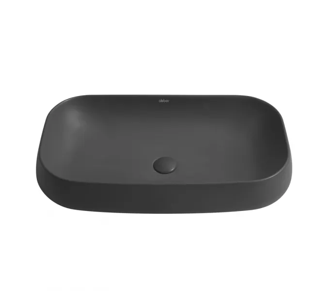 Раковина накладная ABBER Rechteck AC2210MG серая матовая, Выбрать цвет: Серый матовый, изображение 2