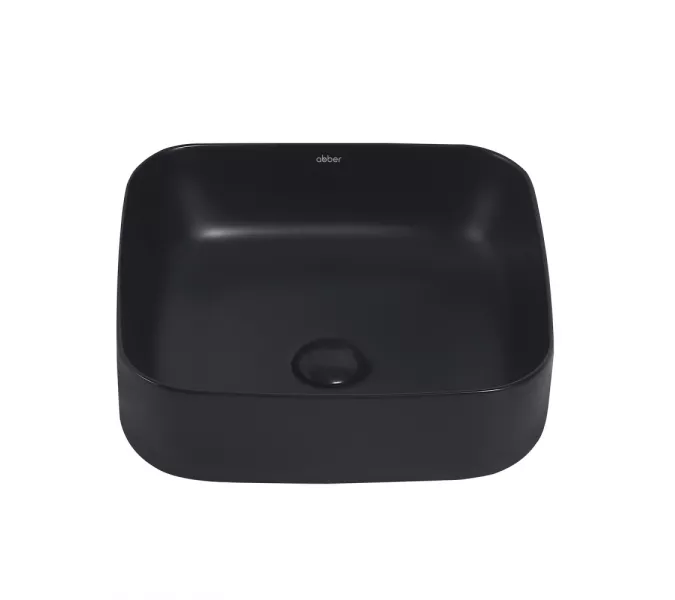 Раковина накладная ABBER Rechteck AC2211MB черная матовая, Выбрать цвет: Черный матовый, изображение 2