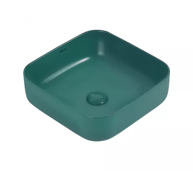 Раковина накладная ABBER Rechteck AC2211MBG темно-зеленая матовая, Выбрать цвет: Темно-зеленый матовый