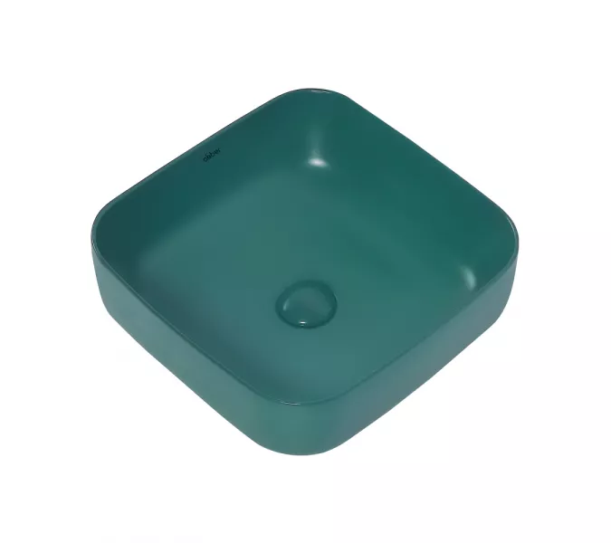 Раковина накладная ABBER Rechteck AC2211MBG темно-зеленая матовая, Выбрать цвет: Темно-зеленый матовый, изображение 2