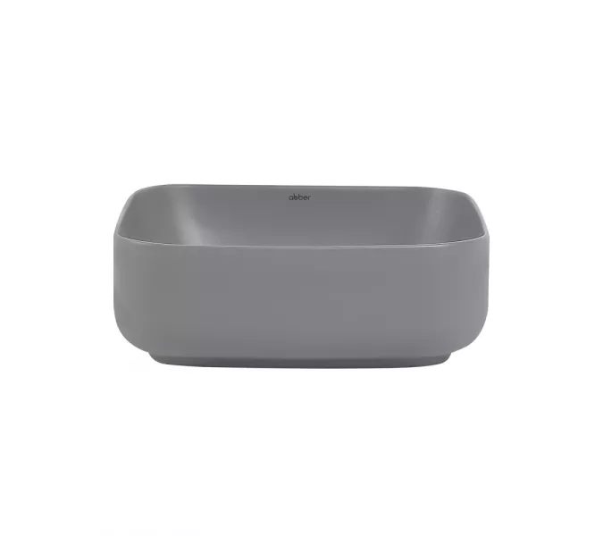 Раковина накладная ABBER Rechteck AC2211MG серая матовая, Выбрать цвет: Серый матовый, изображение 3