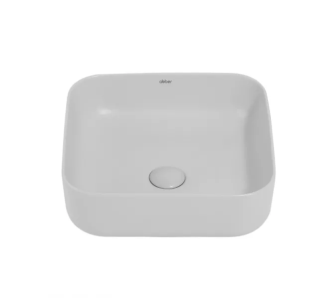 Раковина накладная ABBER Rechteck AC2211MLG светло-серая матовая, Выбрать цвет: Светло-серый матовый, изображение 3