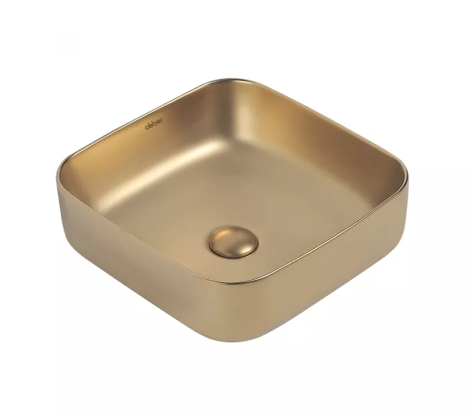 Раковина накладная ABBER Rechteck AC2211MMG золото матовое, Выбрать цвет: Золото матовое
