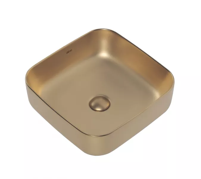 Раковина накладная ABBER Rechteck AC2211MMG золото матовое, Выбрать цвет: Золото матовое, изображение 2