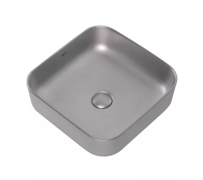 Раковина накладная ABBER Rechteck AC2211MS серебро матовое, Выбрать цвет: Серебро матовое, изображение 3
