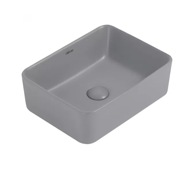 Раковина накладная ABBER Rechteck AC2213MG серая матовая, Выбрать цвет: Серый матовый