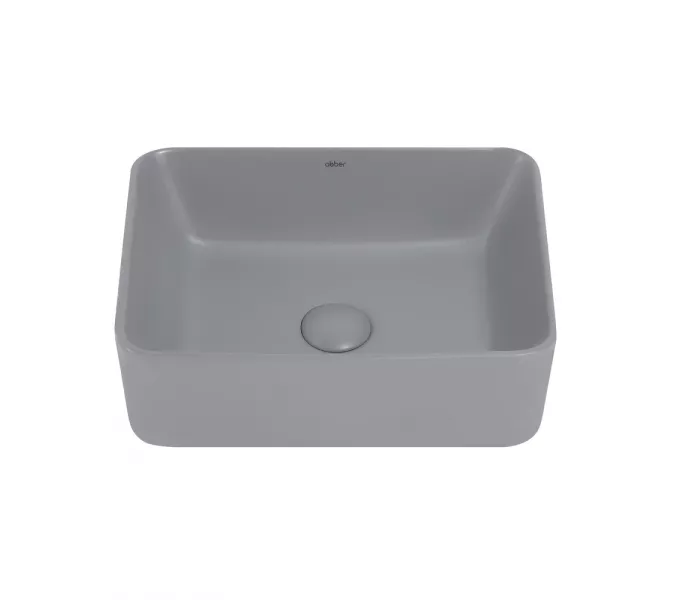 Раковина накладная ABBER Rechteck AC2213MG серая матовая, Выбрать цвет: Серый матовый, изображение 2
