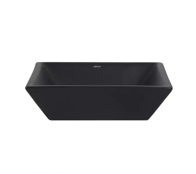 Раковина накладная ABBER Rechteck AC2214MB черная матовая, Выбрать цвет: Черный матовый, изображение 2