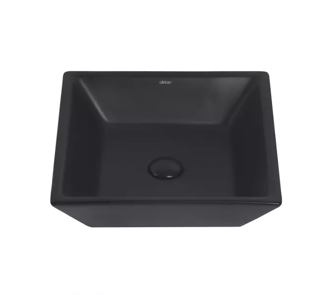 Раковина накладная ABBER Rechteck AC2214MB черная матовая, Выбрать цвет: Черный матовый, изображение 3