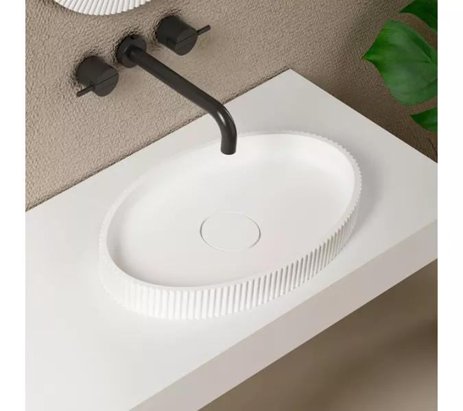 Раковина накладная ABBER Stein AS2603, Выбрать цвет: Белый