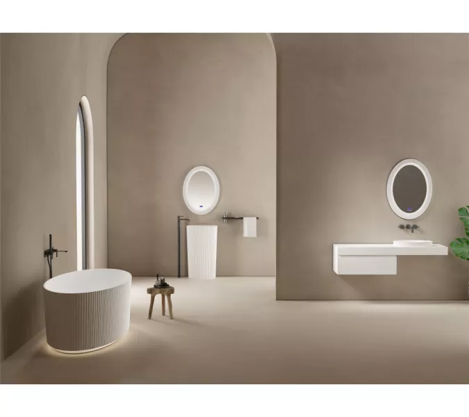 Раковина накладная ABBER Stein AS2603, Выбрать цвет: Белый, изображение 3