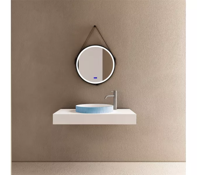 Раковина накладная ABBER Stein AS2604 Blau голубая, изображение 3