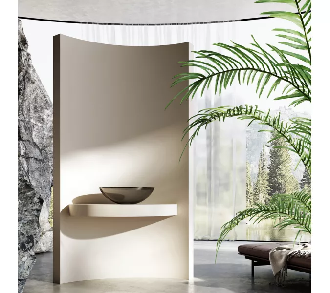 Раковина накладная прозрачная ABBER Kristall AT2802Onyx, Выбрать цвет: Чёрный, изображение 3