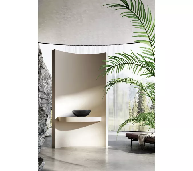 Раковина накладная прозрачная ABBER Kristall AT2806Onyx, Выбрать цвет: Чёрный, изображение 3