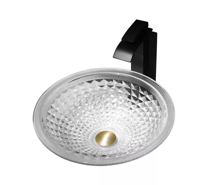 Раковина накладная стеклянная ABBER Glas AK2302 прозрачная