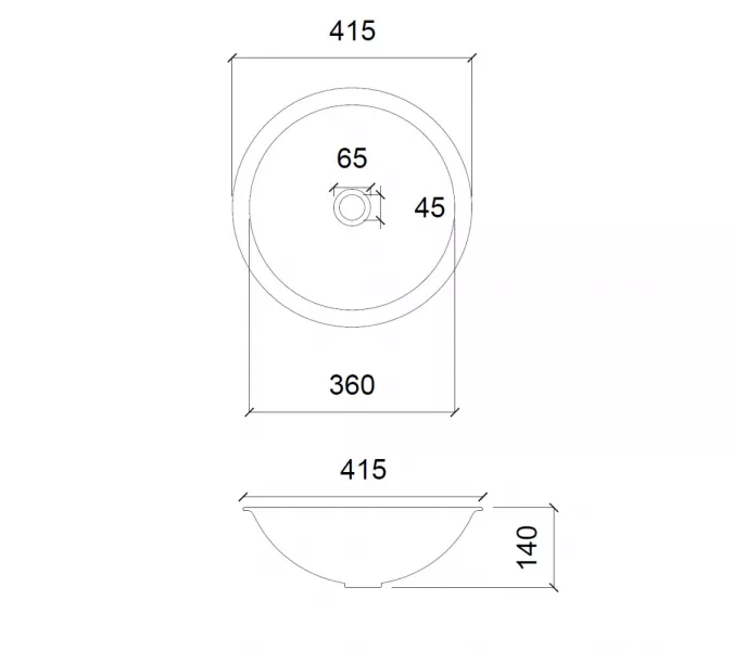 Раковина накладная стеклянная ABBER Glas AK2302 прозрачная, изображение 2