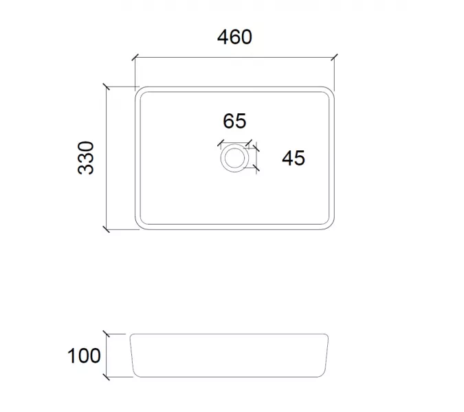 Раковина накладная стеклянная ABBER Glas AK2312B черная, изображение 2