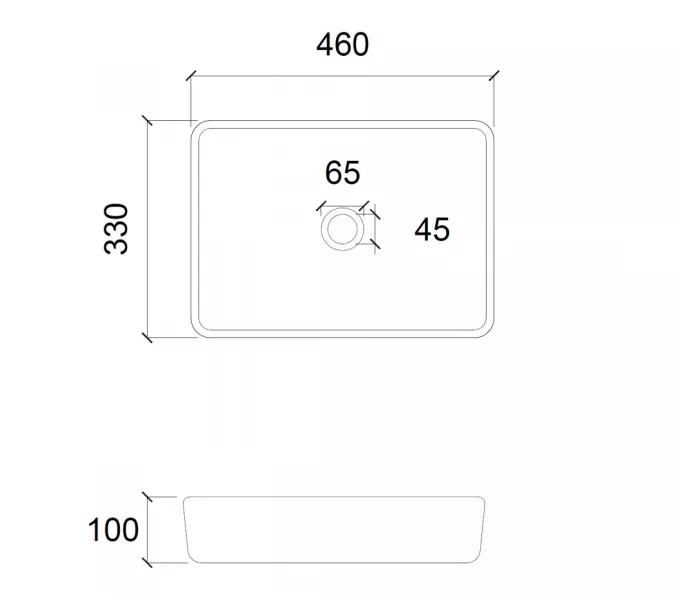 Раковина накладная стеклянная ABBER Glas AK2313 прозрачная, Выбрать цвет: Прозрачный, изображение 2