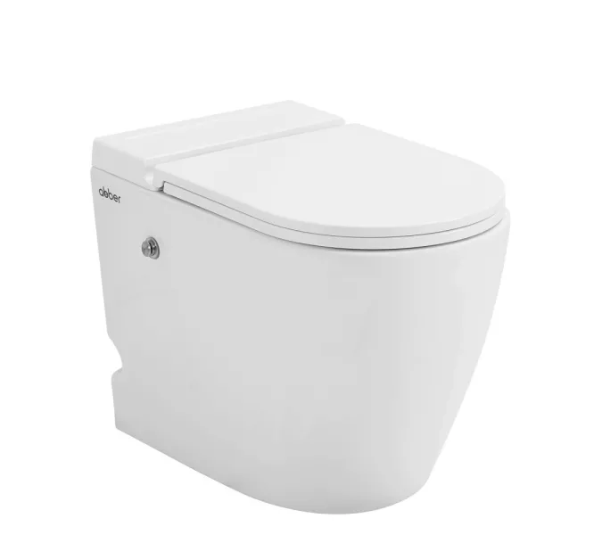 Унитаз ABBER Bequem AC1115P приставной белый с импульсным смывом
