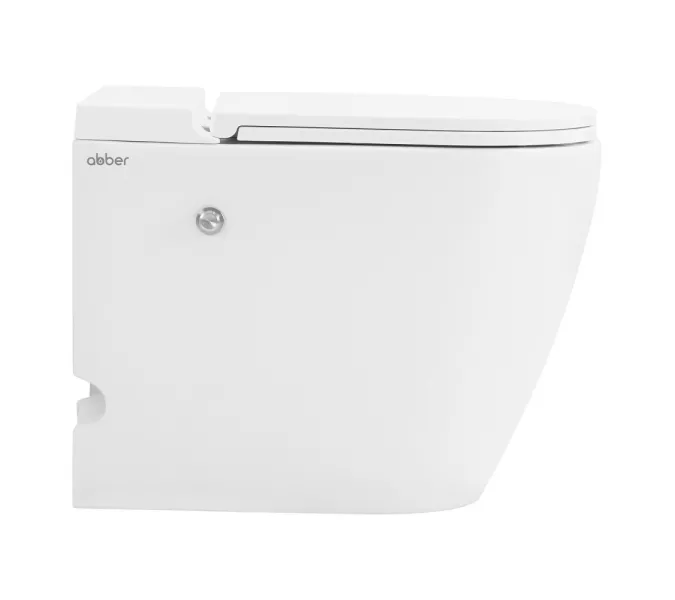 Унитаз ABBER Bequem AC1115P приставной белый с импульсным смывом, изображение 6