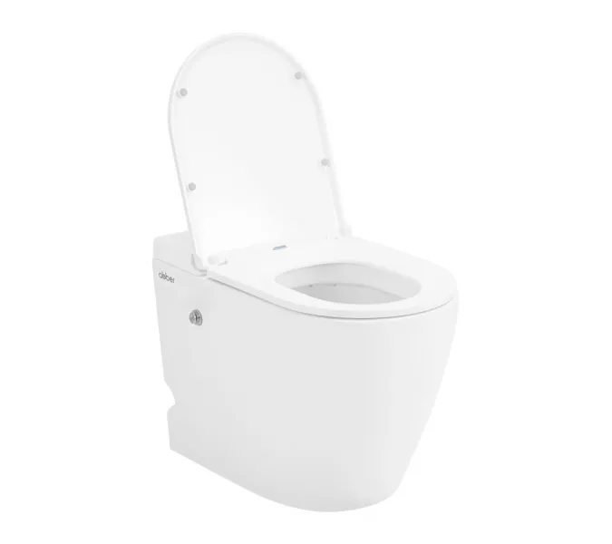 Унитаз ABBER Bequem AC1115P приставной белый с импульсным смывом, изображение 7