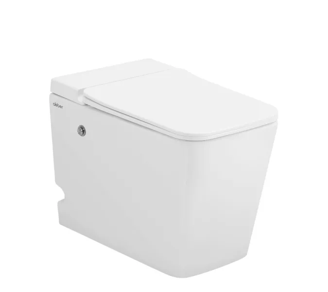 Унитаз ABBER Rechteck AC1213P приставной белый с импульсным смывом