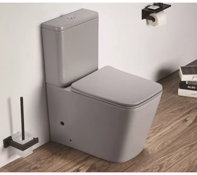 Унитаз напольный Ceramalux 2170AXMH, Выбрать цвет: Светло-серый матовый