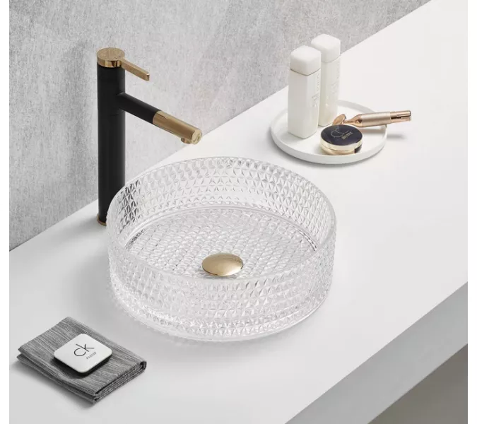 Раковина Ceramalux GL01, Выбрать цвет: Прзрачный